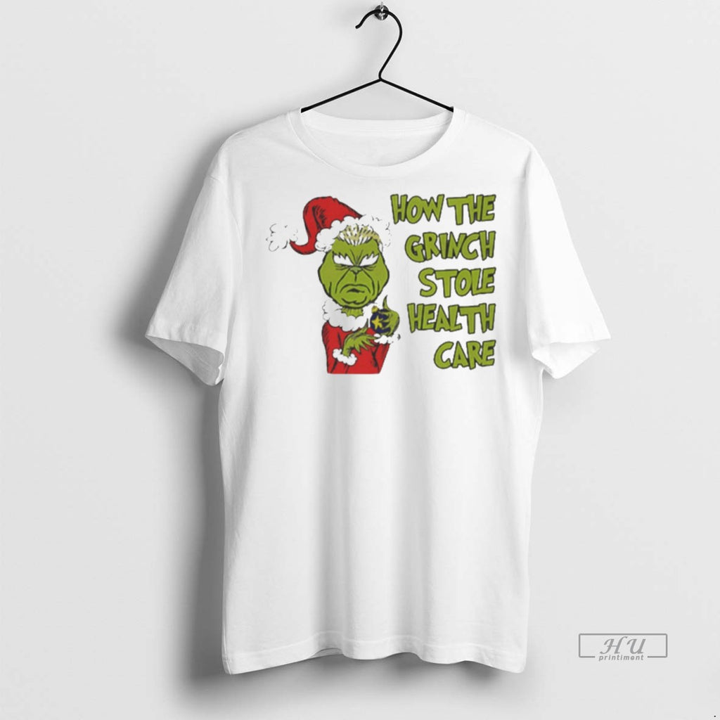 Viral Doug Ford The Grinch Stole Healthcare Christmas White Tee Shirt Sweater