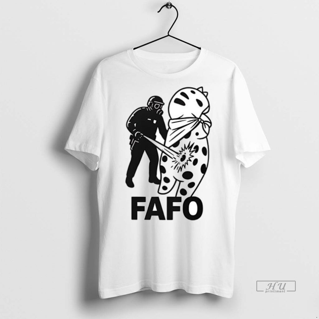 Viral Fafo A Police Officer In Riot Gear Ceramic Ceramic And Classic Dad Cap Tee