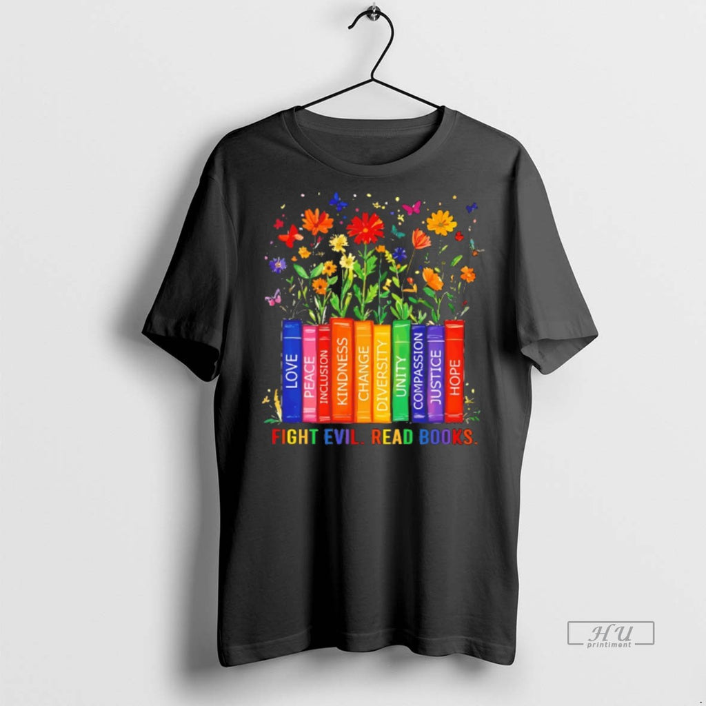 Viral Fight Evil Read Books Tee Shirt Sweater