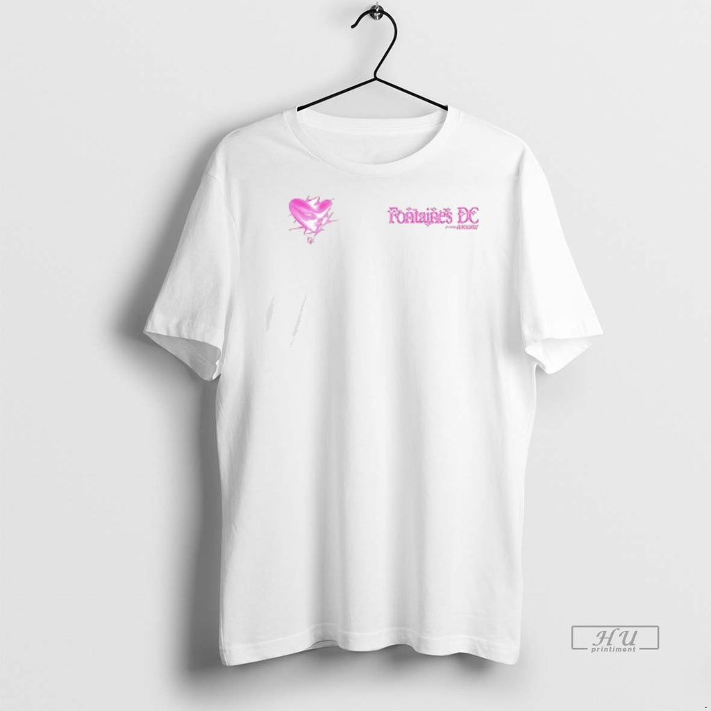 Viral Fontaines Dc Romance Tracklist Double Sided Tee Shirt Sweater