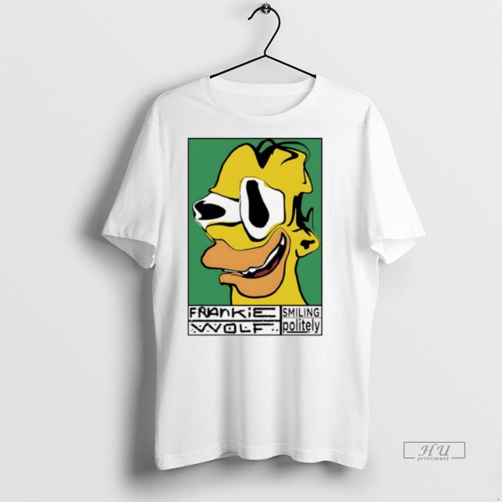 Viral Frankie Wolf Smiling Politely Tee Shirt Sweater