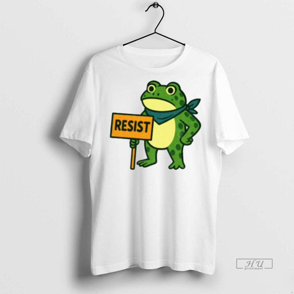 Viral Frog Resist Portland Frog Protest Activist Political 2025 Tee Shirt Sweater