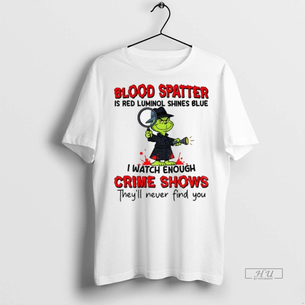 Viral Grinch Blood Spatter Is Red Luminol Shines Blue I Watch Enough Crime Shows Theyll