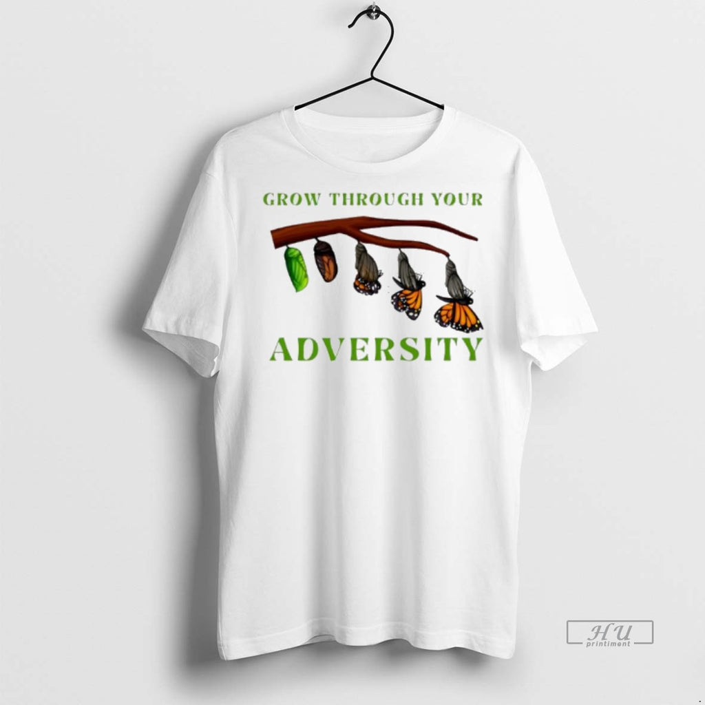 Viral Grow Through Your Adversity Butterfly Tee Shirt Sweater