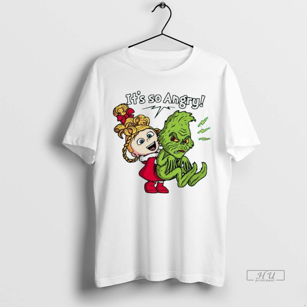 Viral Its So Angry Cindy Lou Who And The Grinch White Tee Shirt Sweater