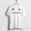 Viral Kansas Jayhawk Football London Game Uk Flag Double Sided Tee Shirt Sweater