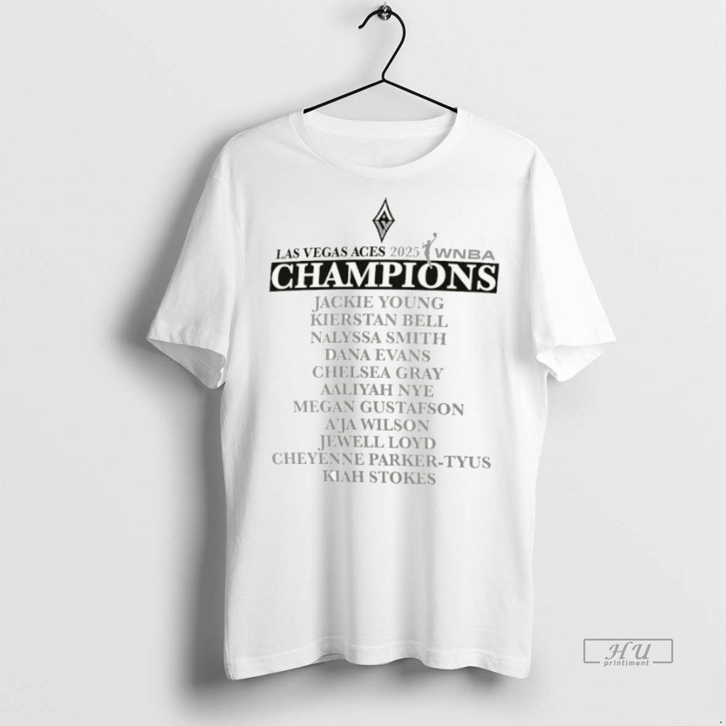 Viral Las Vegas Aces 2025 Wnba Finals Champions Team Roster Tee Shirt Sweater