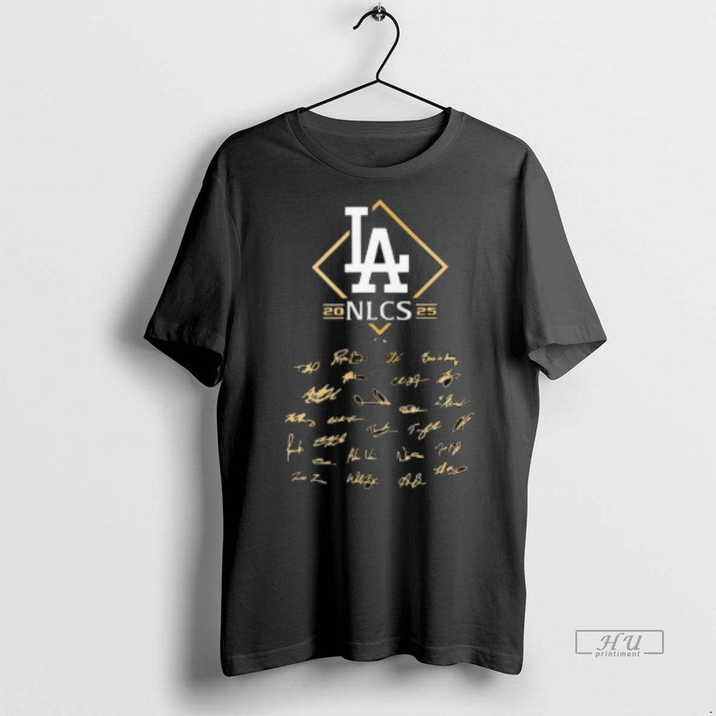 Viral Los Angeles Dodgers Nlcs Champions 2025 Signatures Tee Shirt Sweater