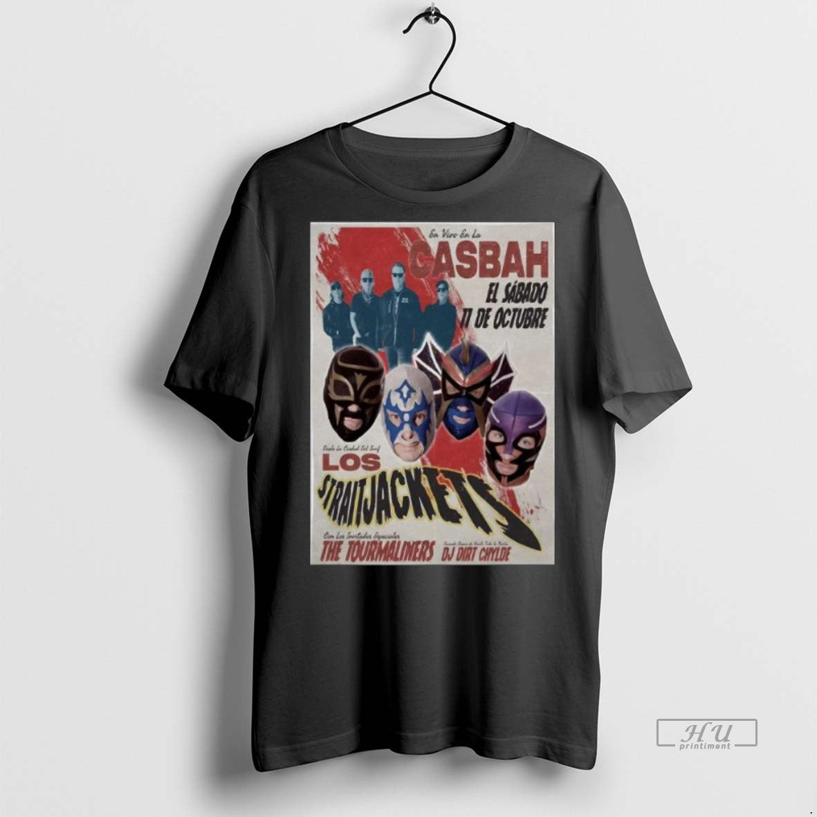 Viral Los Straitjackets With The Tourmaliners October 11 2025 San Diego Event Long Sleve Tee