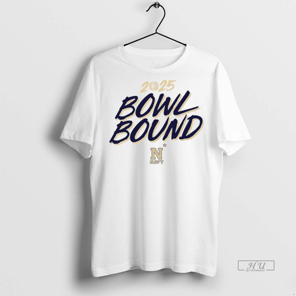 Viral Navy Midshipmen 2025 Bowl Bound Logo Tee Shirt Sweater