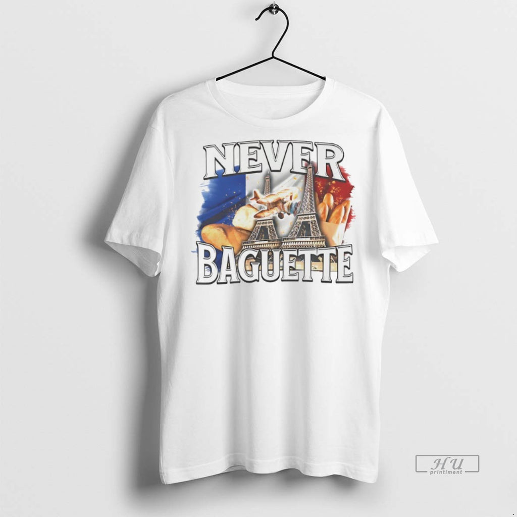 Viral Never Baguette Eiffel Tee Shirt Sweater