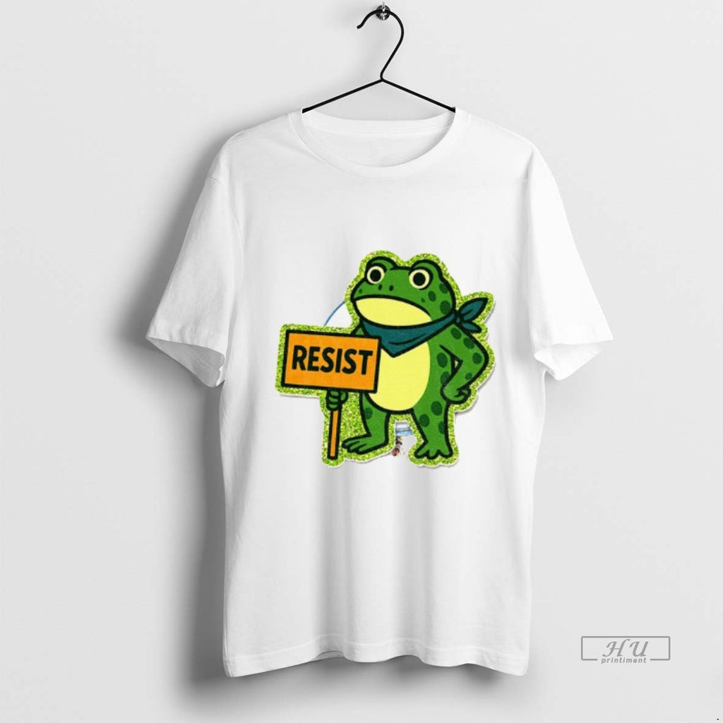 Viral Portland Frog Protest Anti Ice Frog Resist Freedom Tee Shirt Sweater