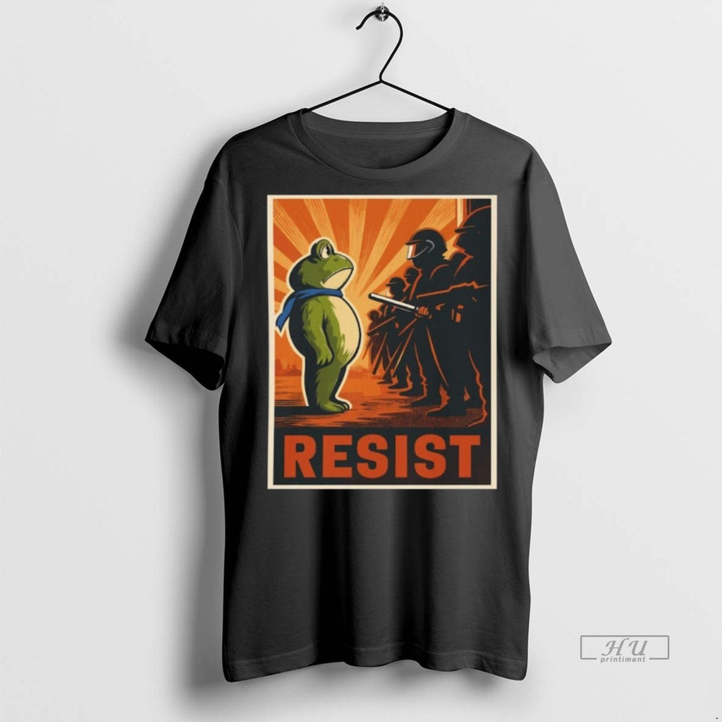 Viral Portland Frog Protest Resist Tee Shirt Sweater