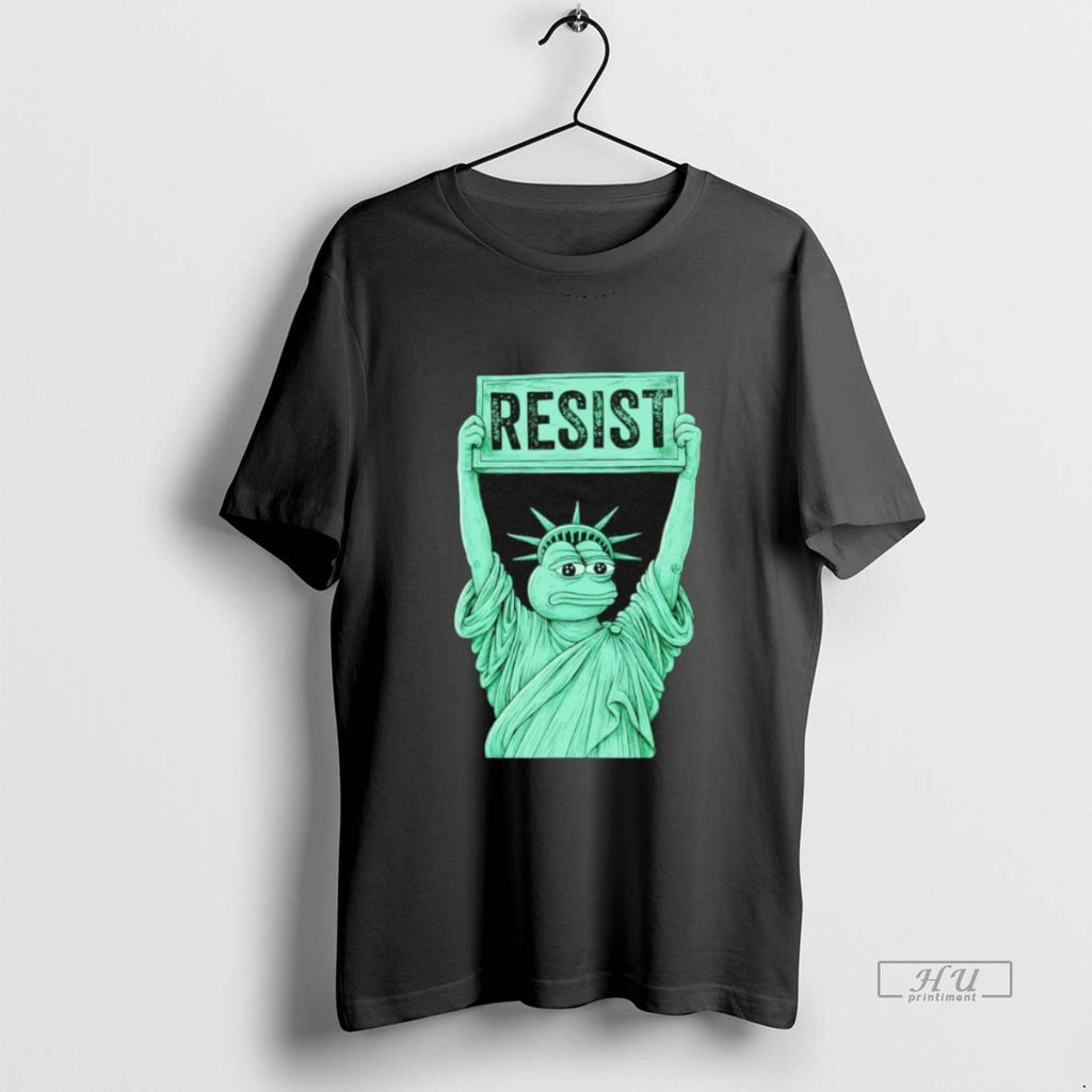 Viral Portland Frog Protest Statue Of Liberty Resist Tee Shirt Sweater