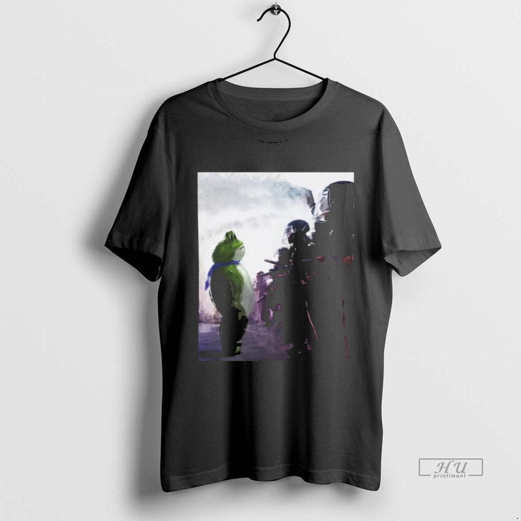 Viral Portland Frog Protest Tee Shirt Sweater