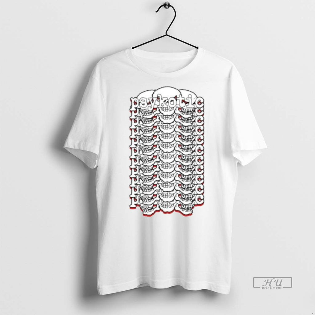 Viral Psykotic Skull Logo Ornaments Tee Shirt Sweater