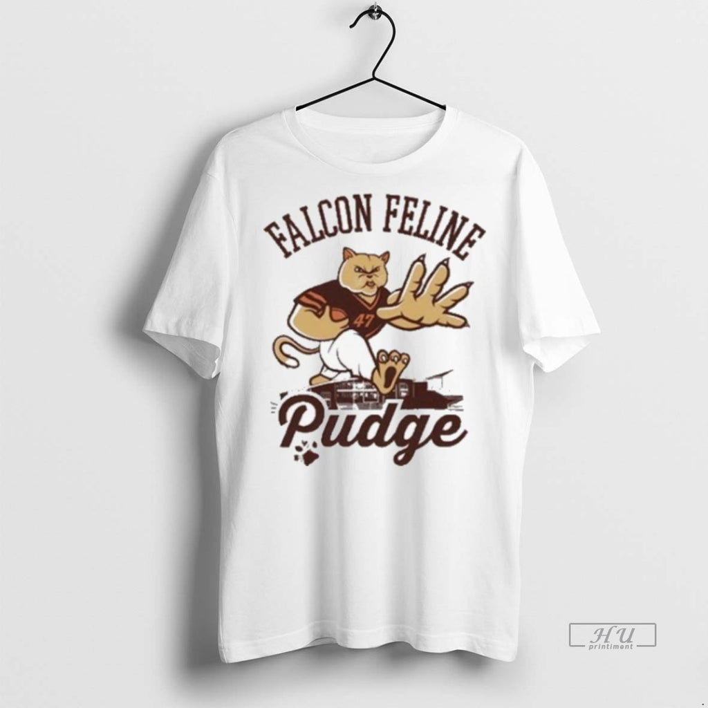 Viral Pudge The Cat Falcon Feline 2025 Tee Shirt Sweater