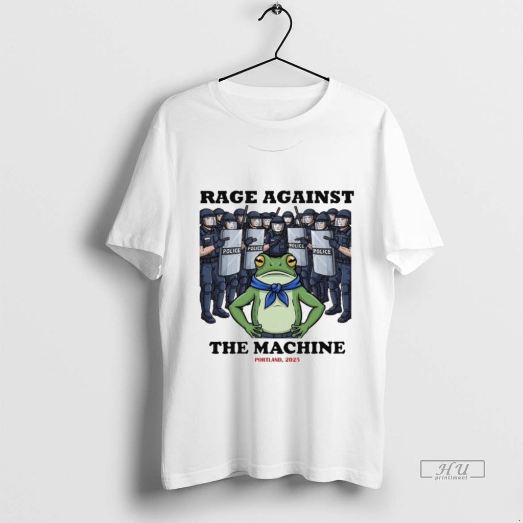 Viral Rage Against The Machine Frog Portland 2025 Police Tee Shirt Sweater