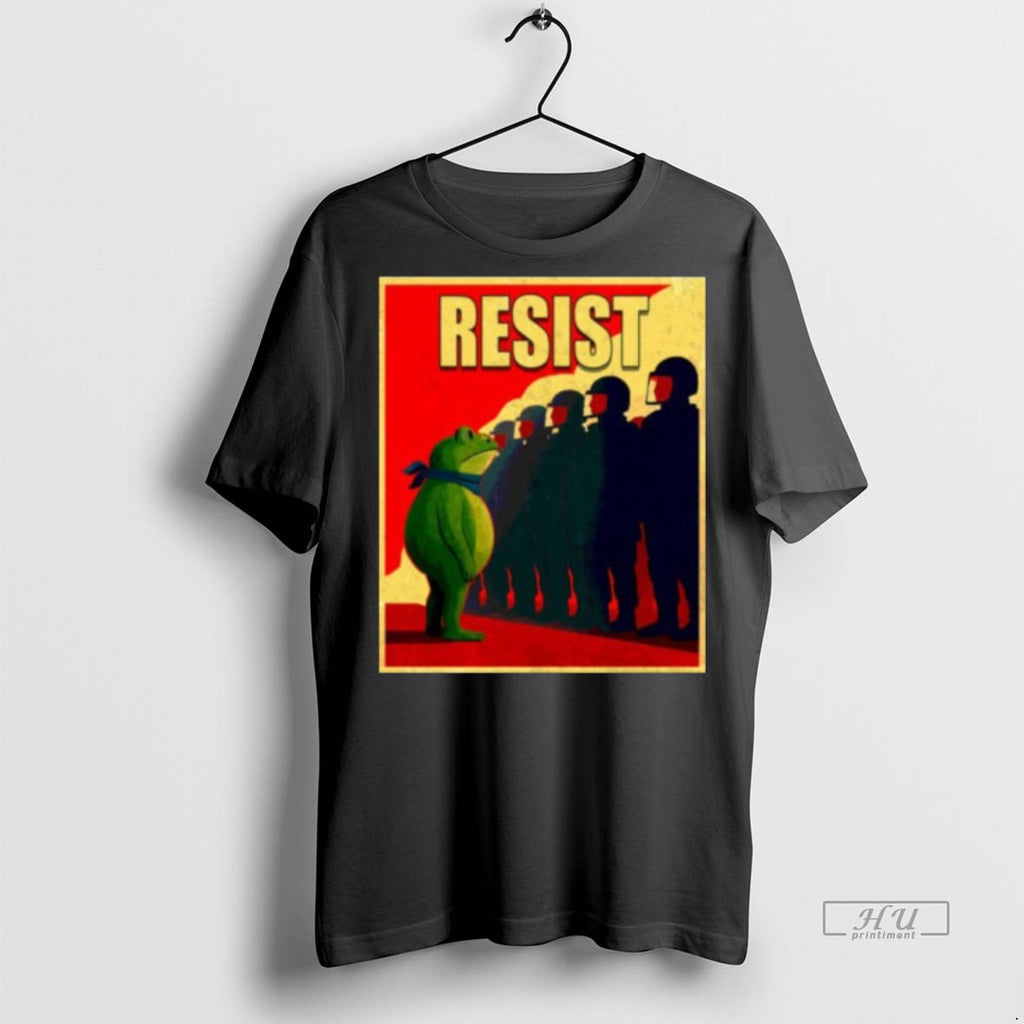 Viral Resist Portland Frog Protest Funny Portland Frog Protest Tee Shirt Sweater