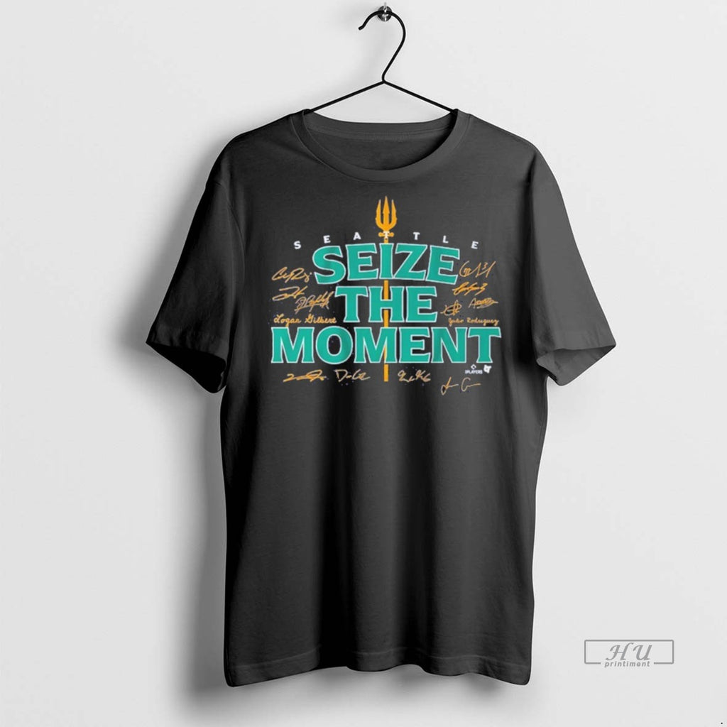 Viral Seattle Baseball Seize The Moment Signature Tee Shirt Sweater