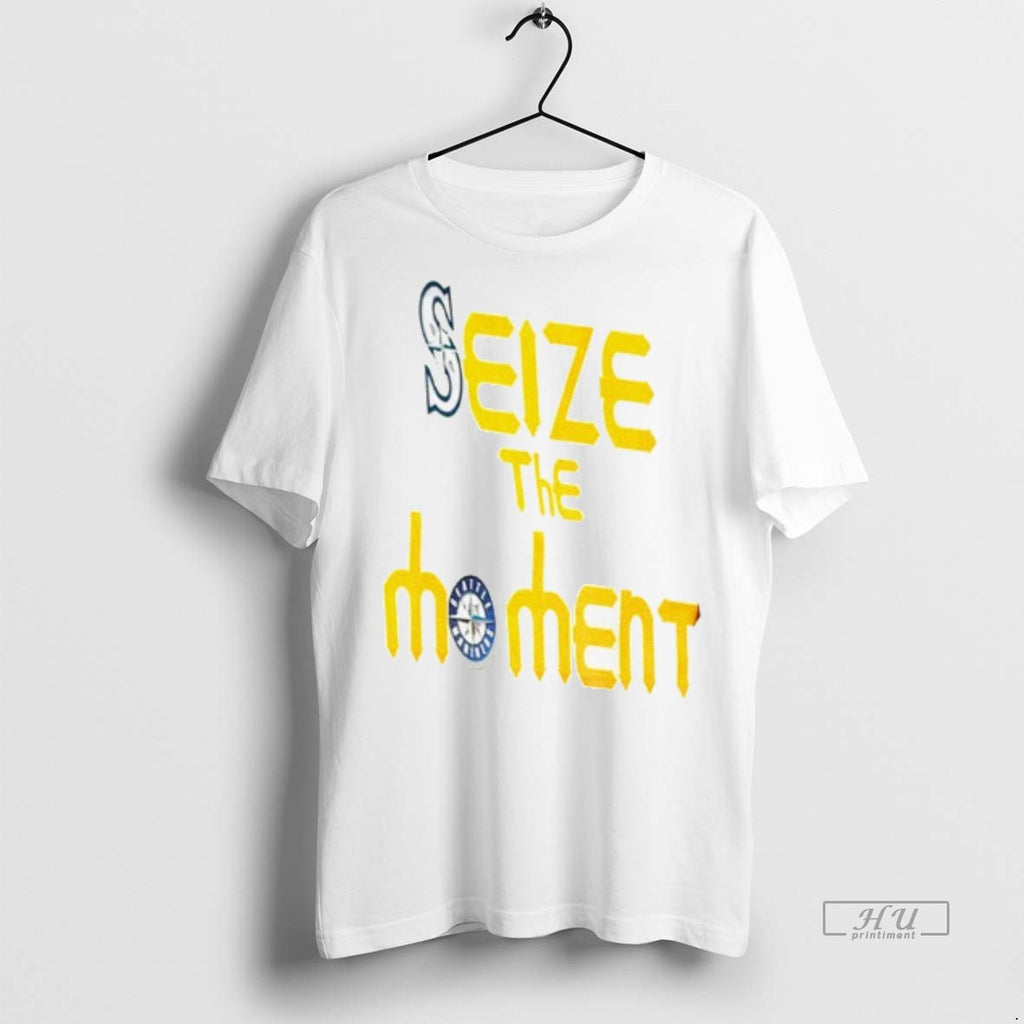 Viral Seattle Mariners Tridents Up Seize The Moment Mlb 2025 Tee Shirt Sweater
