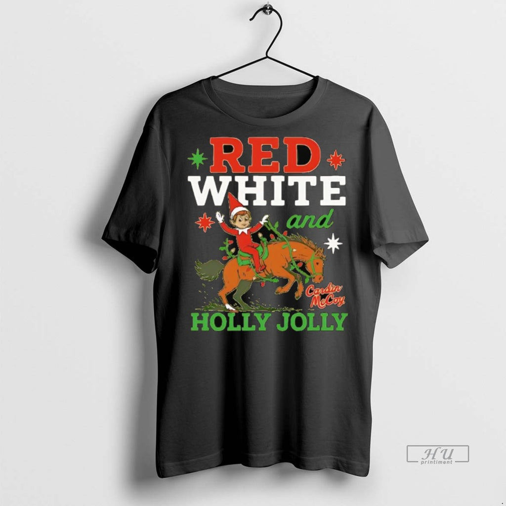 Viral The Elf Red White And Holly Jolly Christmas Tee Shirt Sweater