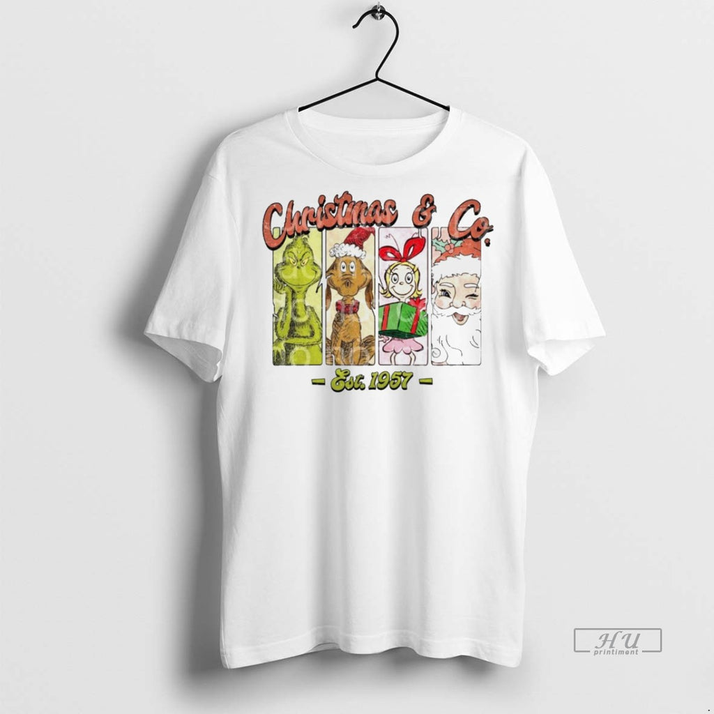 Viral The Grinch Cindy Lou Who And Santa Claus Christmas Co Tee Shirt Sweater