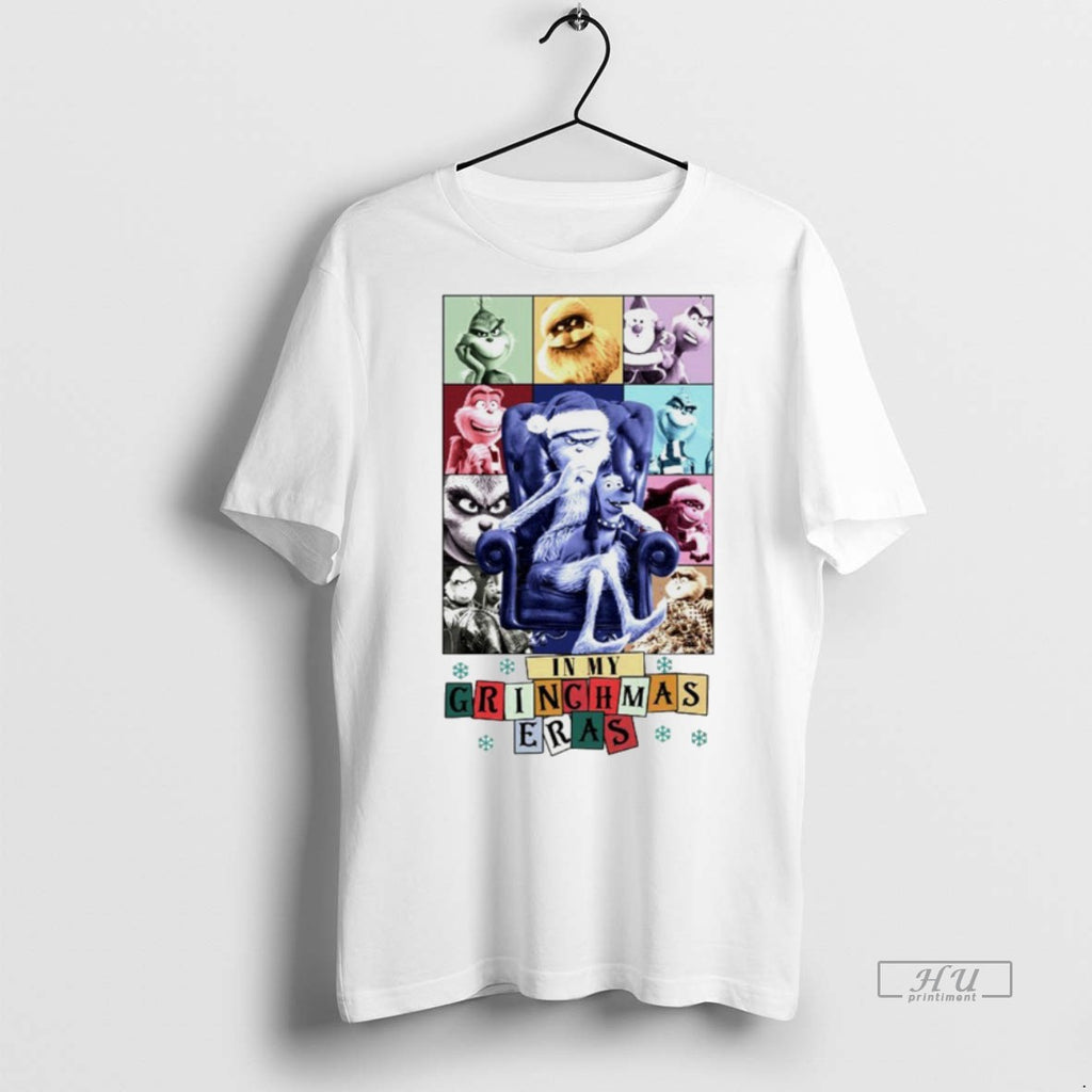 Viral The Grinch In My Grinchmas Eras White Tee Shirt Sweater