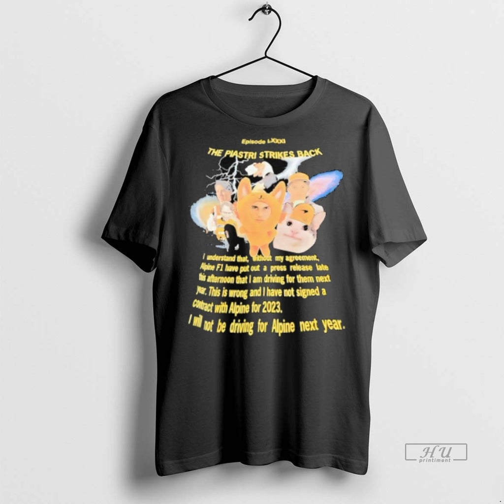 Viral The Piastri Strikes Back Lightning Meme Tee Shirt Sweater