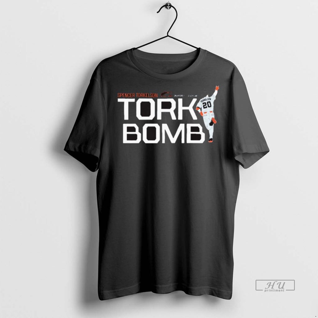 Viral Tork Bomb Spencer Torkelson Detroit Tigers Mlb Slash Line Signature Tee Shirt Sweater