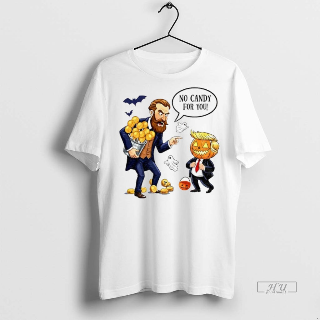Viral Trump Nobel Peace Prize Trumpkin Halloween No Candy For You Tee Shirt Sweater