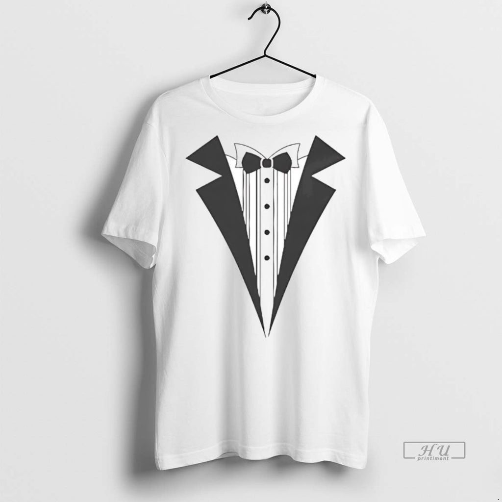 Viral Tuxedo Suit Neck Tee Shirt Sweater