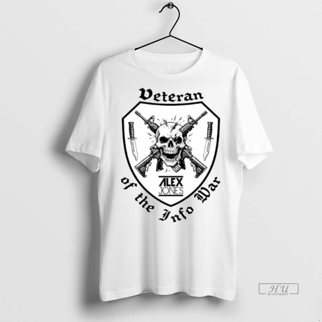 Viral Veteran Of The Infowar Skull Ornaments Tee Shirt Sweater