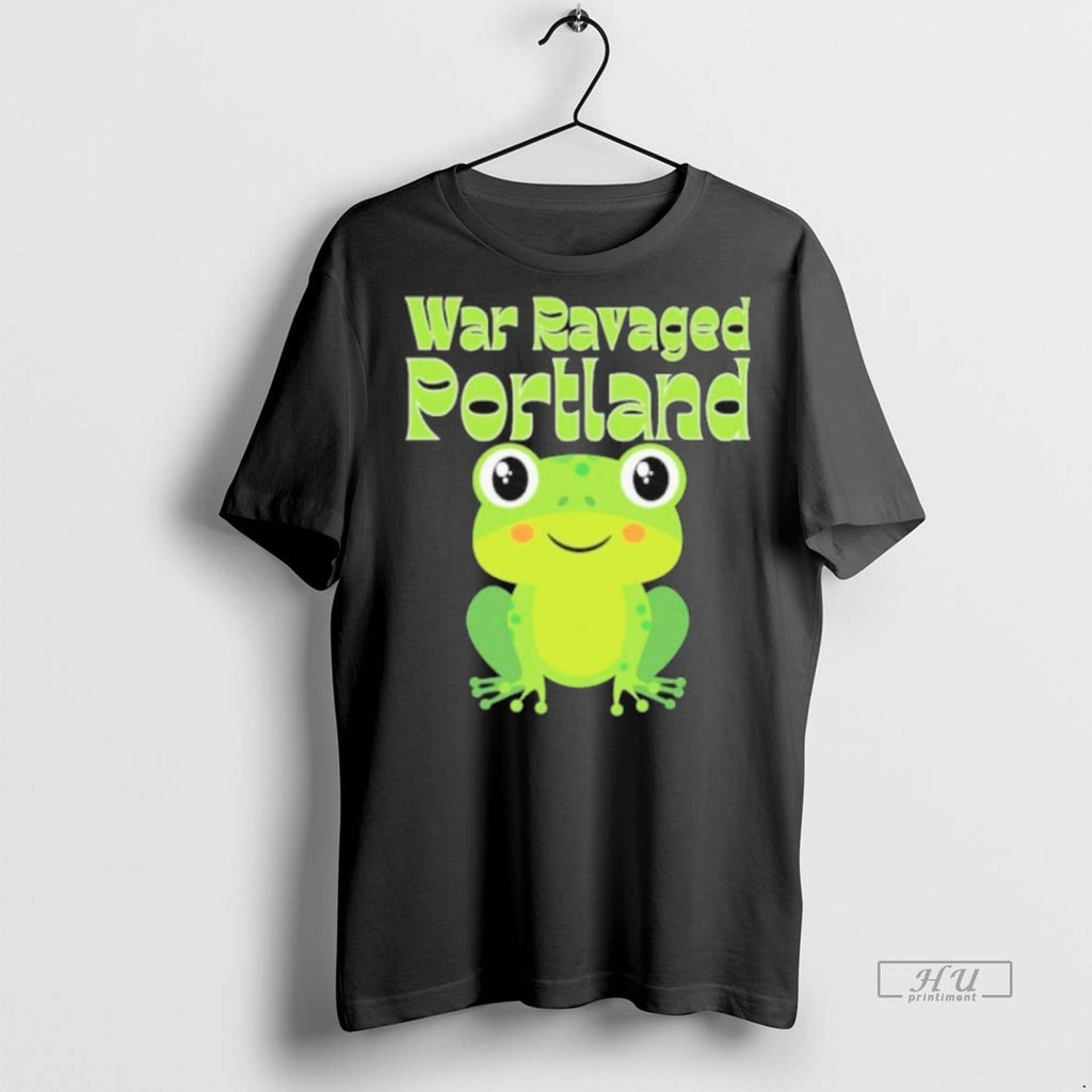 Viral War Ravaged Portland Frog Protest Tee Shirt Sweater