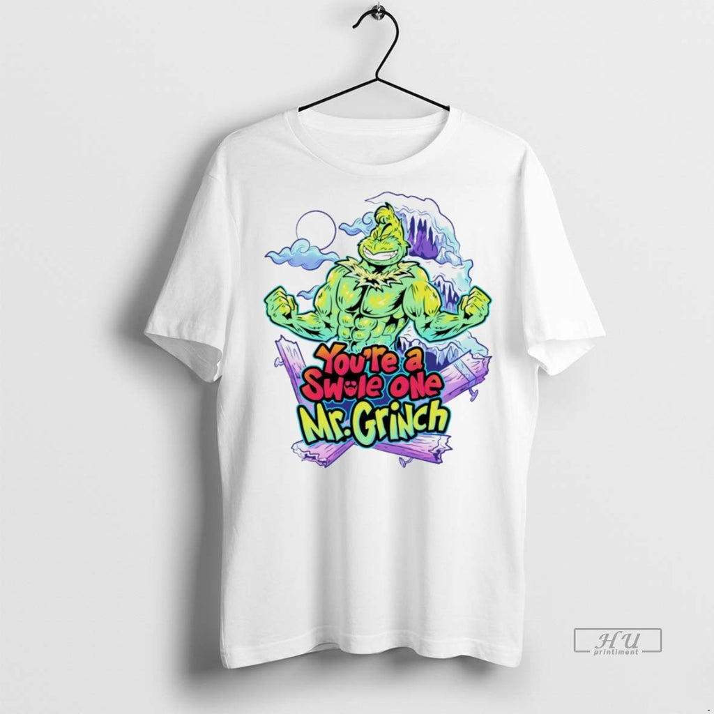 Viral Youre A Swole One Mr Grinch White Tee Shirt Sweater