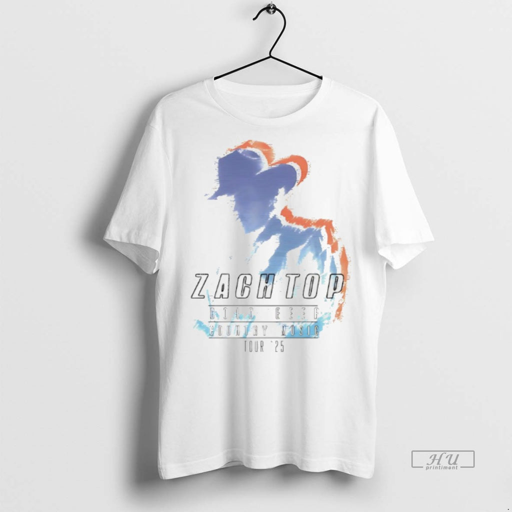 Viral Zach Top Cold Beer Country Music Tour 25 Tee Shirt Sweater