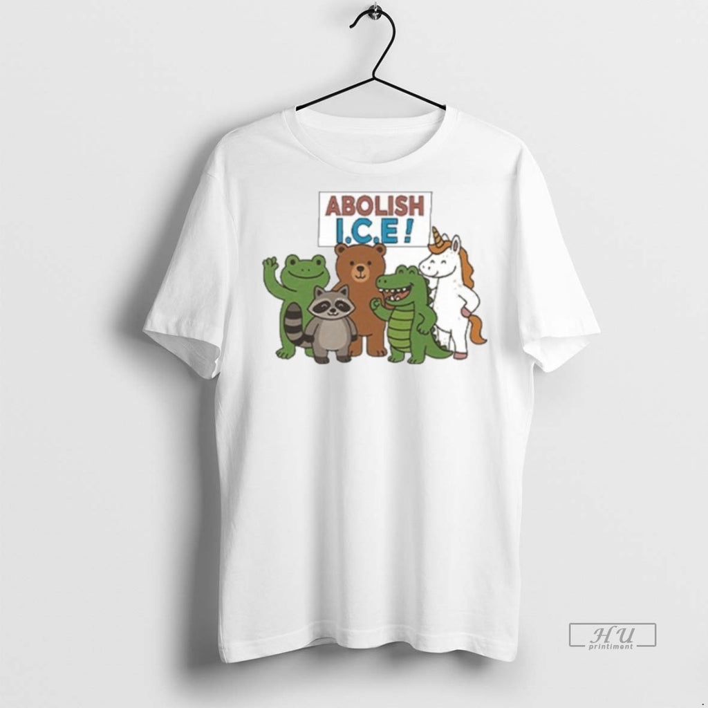 Viral Abolish Ice Frog Unicorn Raccoon Bear Dinosaur Protest Tee Shirt Sweater Hoodie 2