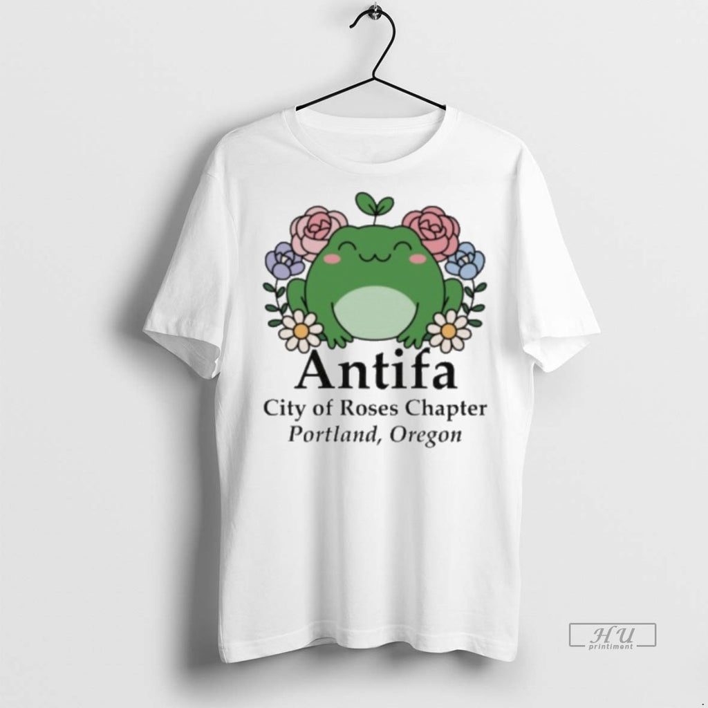 Viral Antifa Frog Protest Portland City Of Roses Tee Shirt Sweater