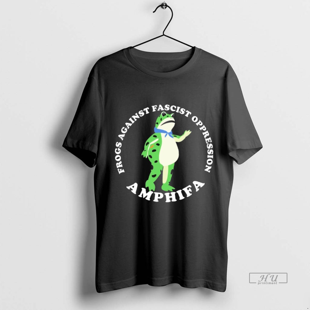Viral Frogs Against Fascism Oppression Amphifa Tee Shirt Sweater