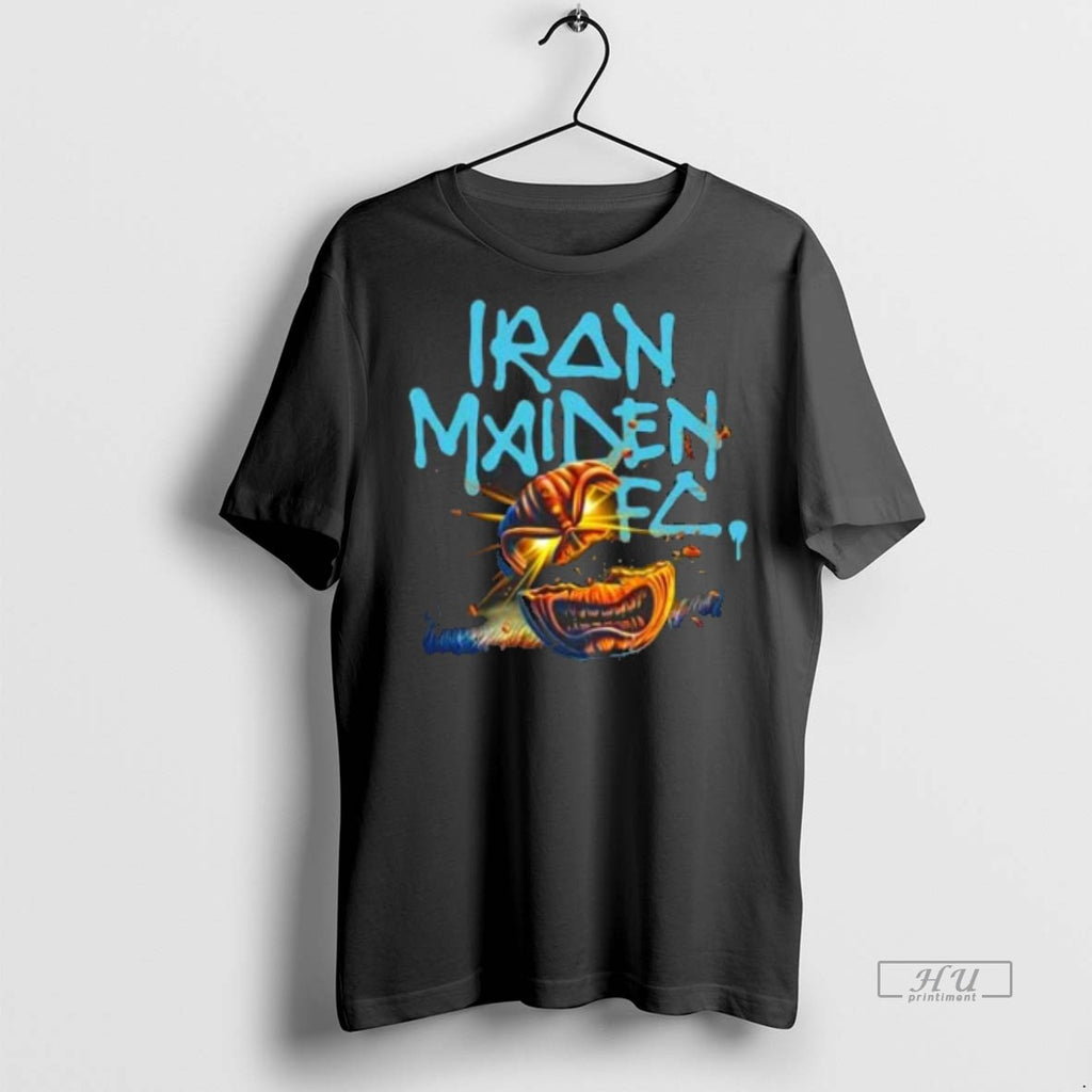 Viral Iron Maiden Eddie Pumpkin Slashers Fc Tee Shirt Sweater