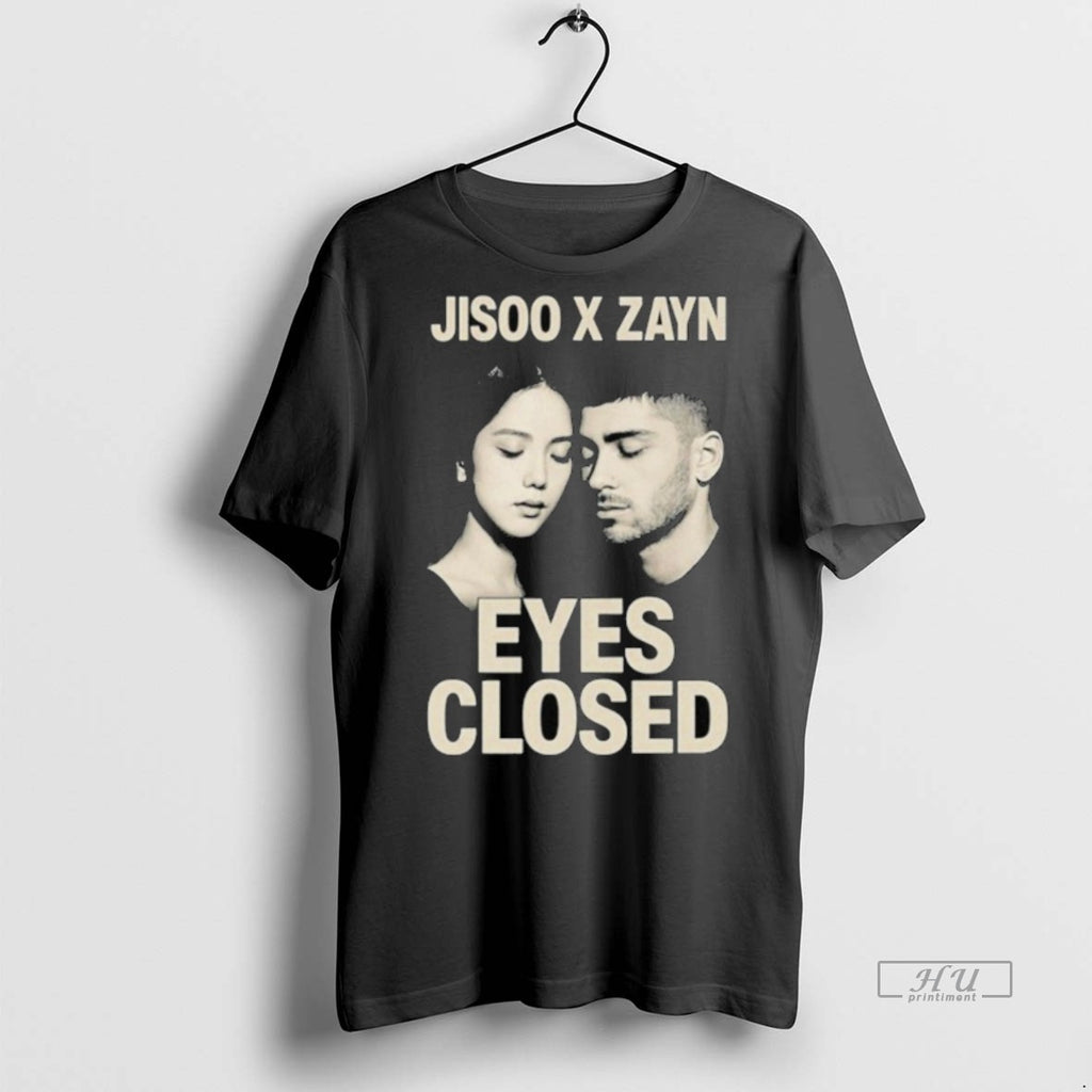 Viral Jisoo X Zayn Eyes Closed Jisoo Zayn Tee Shirt Sweater