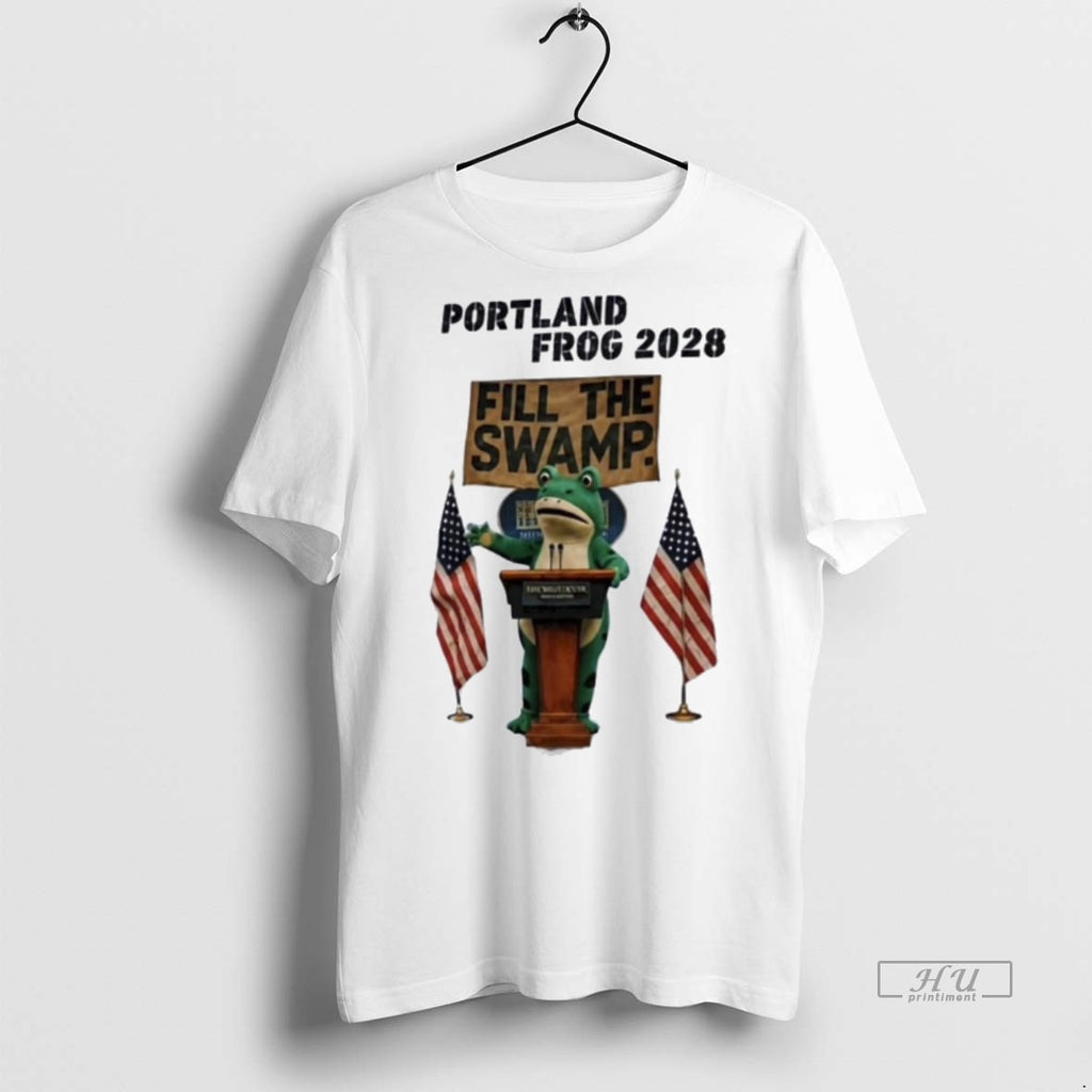 Viral Portland Frog 2028 Fill The Swamp Tee Shirt Sweater