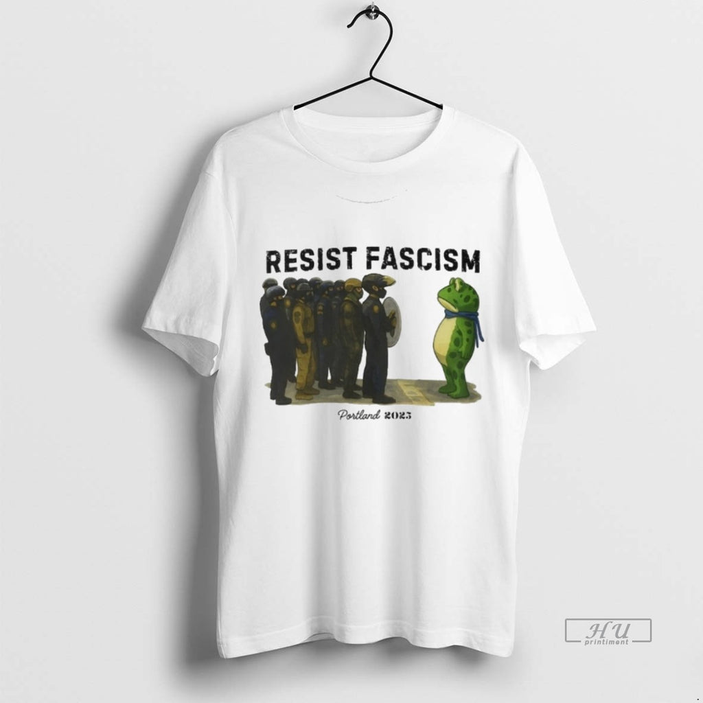 Viral Resist Fascism Portland Frog Anti Ice 2025 Tee Shirt Sweater