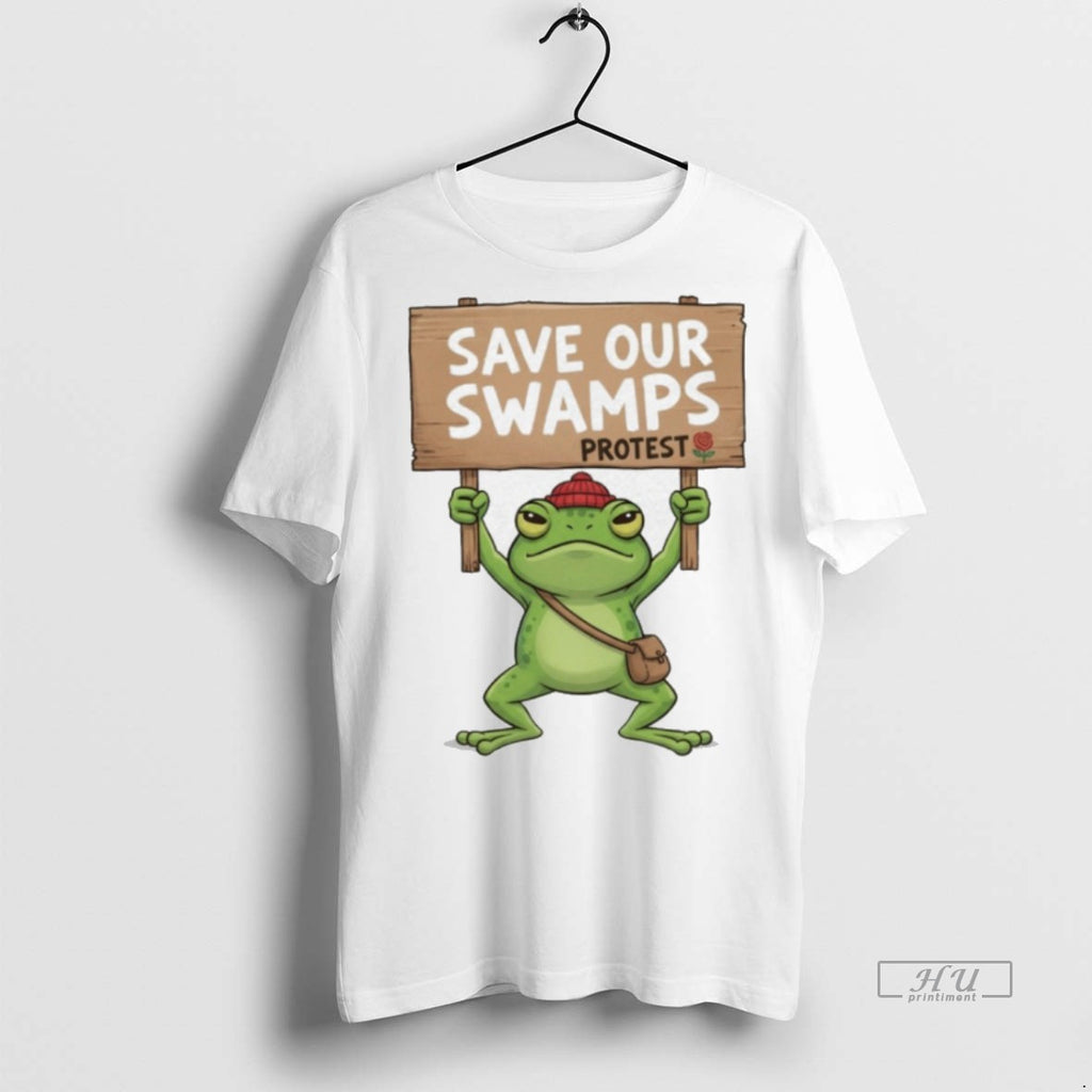 Viral Save Our Swamps Protest Frog Portland Tee Shirt Sweater