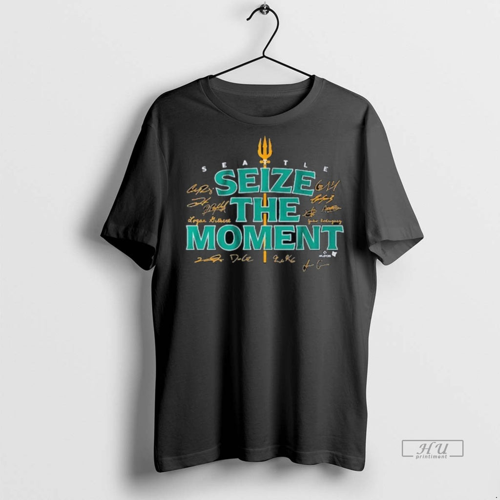 Viral Seattle Baseball Seize The Moment Tee Shirt Sweater