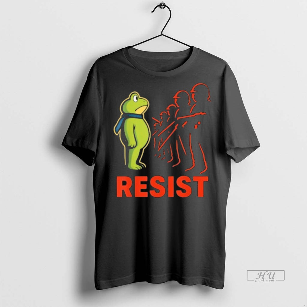 Viral Vintage Portland 2025 Resist Portland Frog Protest Tee Shirt Sweater