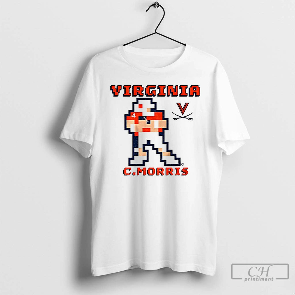 Virginia Cavaliers Scores Football Chandler Morris Retro Baller T Shirts
