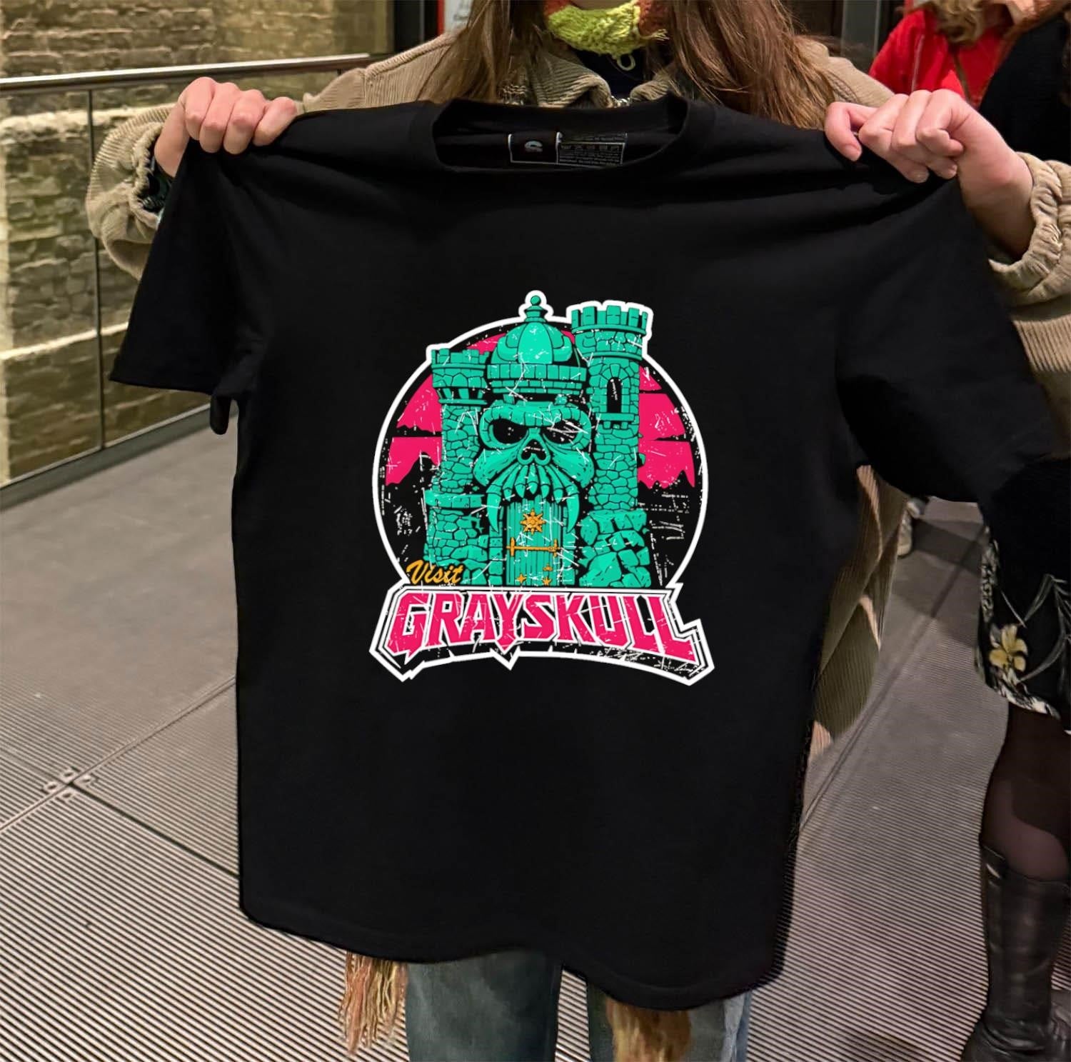 Visit Grayskull Masters of the Universe Castle skull shirt
