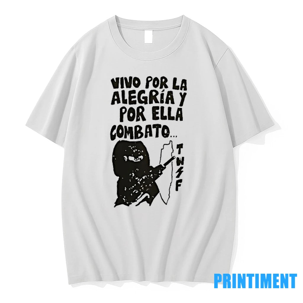 Vivo Por La Alegria Y Por Ella Combat Tshirts Sweater