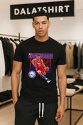 Vj Edgecombe Philadelphia 76ers basketball player action graphic shirt